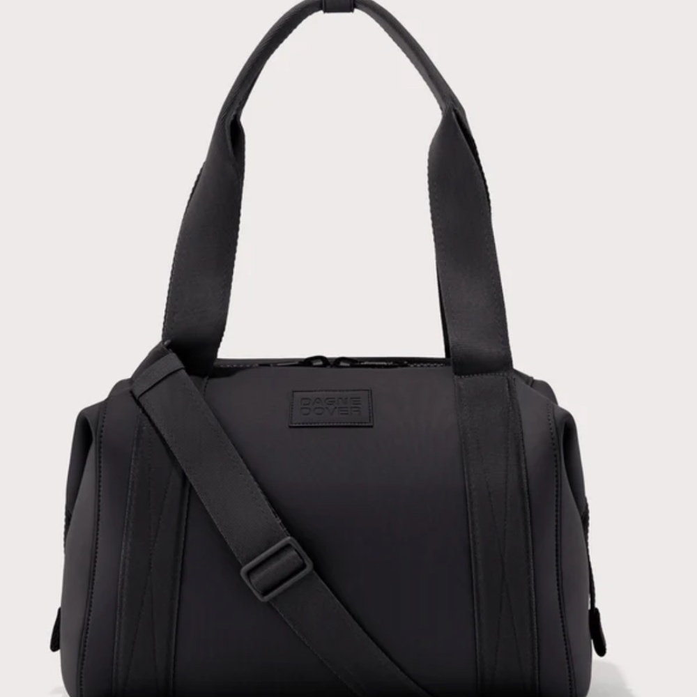 Dagne Dover Medium Landon Carryall –Onyx Neoprene • Gym, Travel, Work Ready USED